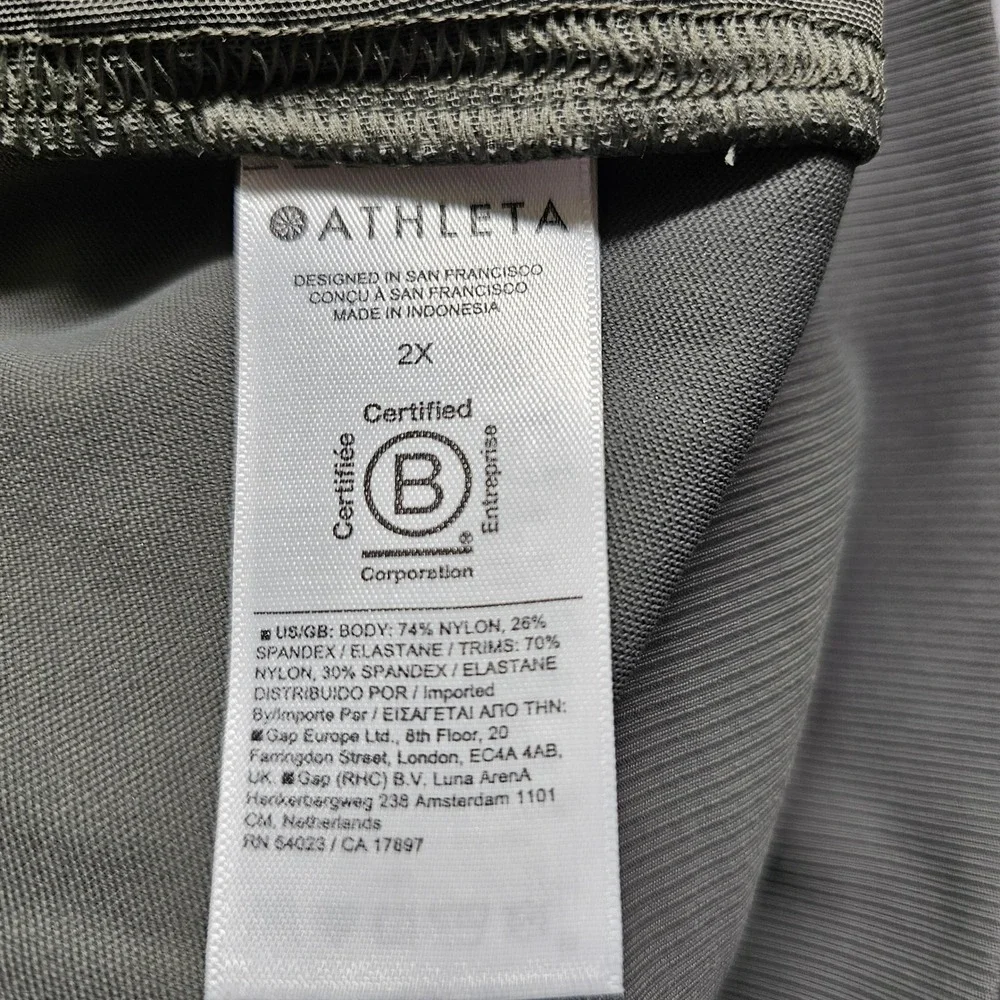 Athleta Venice Jogger Pants Womens 2X Olive Green 597888-13 High Rise Activewear